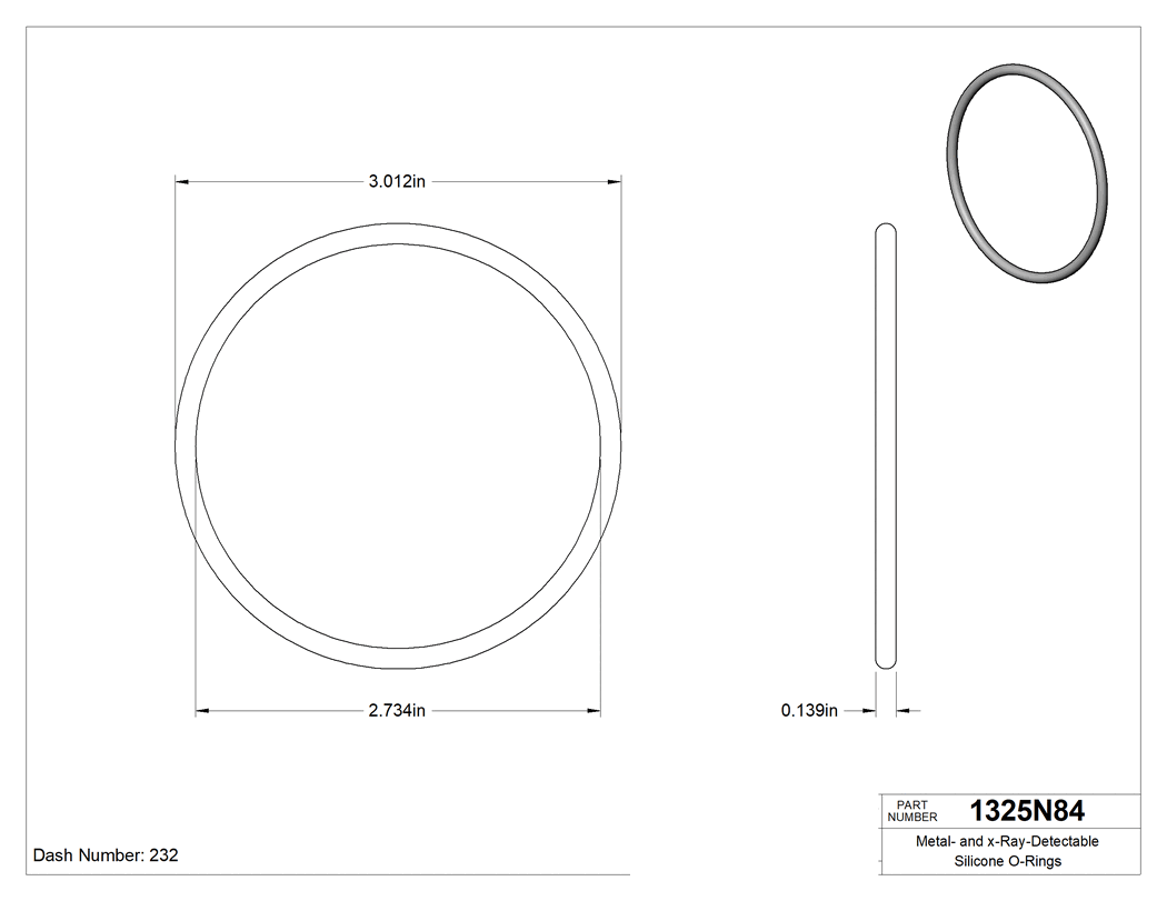 Technical drawing - 1325N84